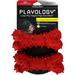 Playology Puppy Beef Peanut Butter Squeaky Chew Ball Dog Toy, Medium, Pack of 2, Red