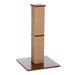 Kitty Power Paws Gemini Square Scratching Post for Cats, 31.75" H, 14 LBS, Brown / Natural Wood