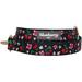 Black Cherry Blossom Dog Leash, 5 ft., Medium