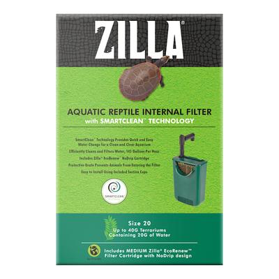 Zilla Aquatic Reptile Internal Filter with SmartClean Technology, Medium