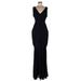 ERIN Erin Fetherston Casual Dress: Black Dresses - Women's Size 8