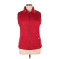 Jones New York Signature Vest: Red Jackets & Outerwear - Women's Size 2X