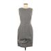 Elie Tahari Casual Dress - Sheath: Gray Graphic Dresses - Women's Size 4