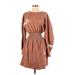 Zara W&B Collection Casual Dress: Brown Dresses - Women's Size Small