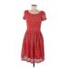 DressBarn Casual Dress: Red Dresses - Women's Size 6