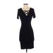 Velvet Torch Casual Dress - Sheath: Black Dresses - Women's Size Small
