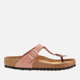 Gizeh Slim-fit Nubuck Toe-post Sandals - Brown - Birkenstock Flats