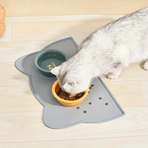 Pet Food Mat For Dog & Cat, Waterproof Pet Feeding Mat, Non Slip Cat Food Mat, Dog Water Bowl Pad