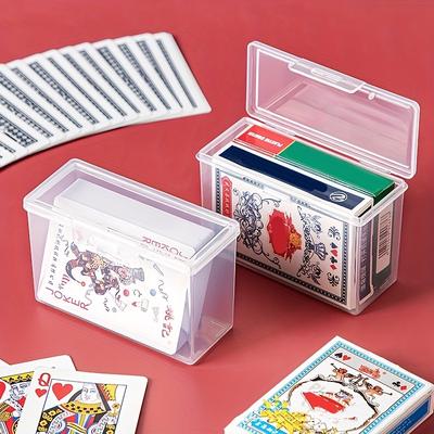 1pc/2pcs3pcs/4pcs Card Storage Transparent Box, Game Card Organizing Boxes, Game Puzzle Storage Box