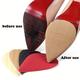 1pair Rubber Forefoot Pads For Women - Anti-slip Repair Outsoles Self-adhesive Sticker - High Heel Care Bottom Patch