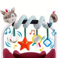 Baby Car Seat Toys Activity Stroller Mobile Toy For Boys Girls 0 3 6 9 10 12 Months, Spiral Hanging Plush Toys For Bassinet Crib Baby Carrier, Sip And See Baby Gifts Easter Gift