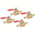 1pc 6mm/8mm/10mm/12mm Hose Barb Inline Brass Water Oil Air Gas Fuel Line Shutoff Ball Valve Pipe Fittings Pneumatic Connector Controller