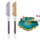 2pcs Epoxy Resin Drawing Pen Marker Acrylic Paint Highlights Metallic Permanent Marker, Perfect For Easter Decoration