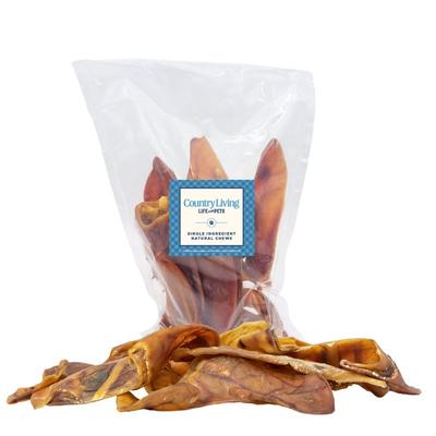 American Pet Supplies Country Living Whole Pig Ears - All Natural Dog Treats - 15 Pack