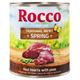 Édition limitée Rocco Menu de printemps cœurs de veau, légumes verts pour chien - 24 x 800 g