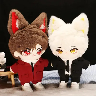4pcs/set 20cm Plush Cotton Doll's Clothes Outfit Accessories for Idol Dolls Fashion Suit Doll Tops