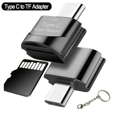 Type C To Micro-SD TF Adapter OTG USB Adapters Smart Memory Card Reader Micro USB To Type C Micro-SD