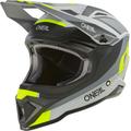 Oneal 1SRS Stream Motocross Helm, schwarz-grau-gelb, Größe M