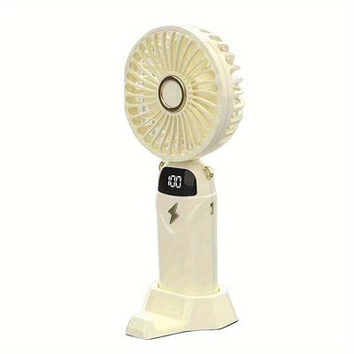Mini Personal Battery Operated Fan – Portable Handheld Fan with Flexible Stand for Desk, Car, Travel