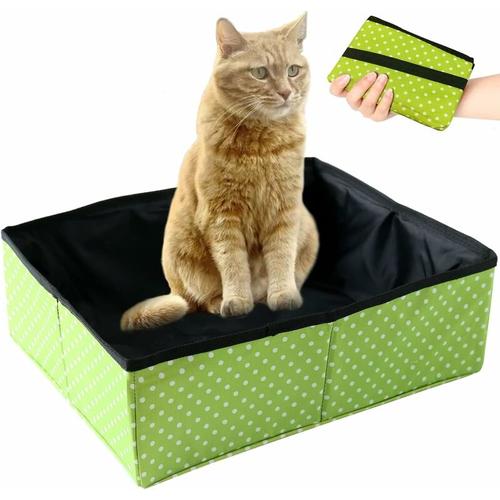 Tragbare faltbare Katzentoilette, Reise-Katzentoilette, wasserdicht, saubere Katzentoilette für