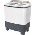 Wiltec WT-8500 2 Kammern Camping Waschmaschine 350W Waschautomat mit Schleuder 5kg Wäsche mit Timer