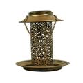 YOBOLK Clearance Lamp Lantern 2 In 1 Bird Feeder With Solar Street Lamp Garden Birdhouse Metal Tray