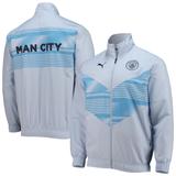 Men's Puma Sky Blue Manchester City 2022/23 Pre-Match Full-Zip Jacket