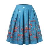 Autumn Tennis Skirt Taydey A Line Pleated Vintage Skirts For Women Black Skirt Women