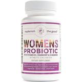 Replenish the Good Women s Probiotic | Vegan Supplement w/Vitamin D3 Cranberry & D-Mannose | Supports Urinary Tract Digestive & Immune Health | Fights Yeast & UTI | 60 Sugar-Free Tablets