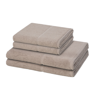 Möve Pearl 4-teilig Handtuch-Set Cashmere Grau Image