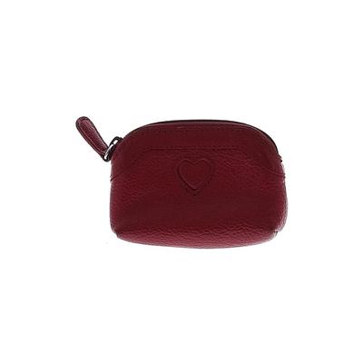 Brighton Leather Coin Purse: Burgundy Clothing