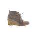 G.H. Bass & Co. Ankle Boots: Gray Solid Shoes - Women's Size 9 1/2