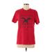 Next Level Apparel Short Sleeve T-Shirt: Red Tops - Women's Size Medium