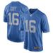 Men's Nike Jared Goff Blue Detroit Lions Game Player Jersey