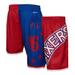 Men's Mitchell & Ness Royal Philadelphia 76ers Big Face 5.0 Fashion Shorts