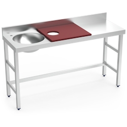 MOBINOX-Tischvorbereitung und Wäsche rj rj kubeta. 1500x500x850 mm. Image