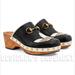 Gucci Shoes | Gucci X Adidas 36eu- 6us Black Leather Trefoil Logo Gg Platform Mule Clogs Shoes | Color: Black/Brown | Size: 36eu