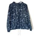 Columbia Jackets & Coats | Columbia Womens Flash Forward Print Hooded Windbreaker Jacket Size Medium | Color: Black/Blue | Size: M