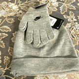 Nike Accessories | Boys Nike Gloves And Hat - Nwt | Color: Gray | Size: Osb