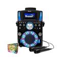 (Wired, 200 Songs) Groovebox Bluetooth CDG Karaoke Machine. Built in Screen & Disco Lights