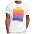 DEDICATED - T-Shirt Stockholm Sunset Lines - T-Shirt Gr S weiß