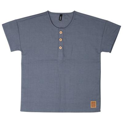 Pure Pure - Kid's Shirt Leinen-Baumwolle - T-Shirt Gr 92 grau