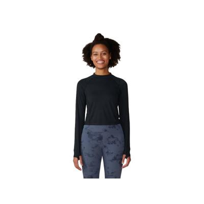 Mountain Hardwear Crater Lake Long Sleeve Crop - Women's Black Extra Large 1986771010-XL