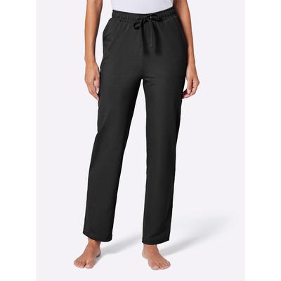 Jogginghose FEEL GOOD, Damen, Gr. 18/19, Kurzgrößen, schwarz, 95% Baumwolle, 5% Elasthan, unifarben, Hosen Image