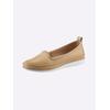 Slipper ANDREA CONTI, Damen, Gr. 38, braun (camel), Glattleder, Leder, sportlich, Schuhe