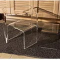 INS-Mini tabouret en acrylique pour la maison salon canapé table d'appoint balcon table basse