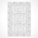 Gray/White 92 x 64 x 0.4 in Area Rug - 17 Stories Rectangle Marilag Area Rug w/ Non-Slip Backing, Cotton | 92 H x 64 W x 0.4 D in | Wayfair