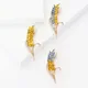 Einzigartige Art Strass Ohr von Weizen Broschen für Frauen Unisex 3-Farben-Pflanze Wheats Pins Büro