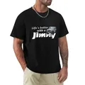 La vita è migliore con una maglietta jimny vestiti estivi camicetta t-shirt tinta unita magliette