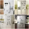 Frigorifero adesivi carini magnete per frigorifero frigorifero Happy Delicious Face frigoriferi da
